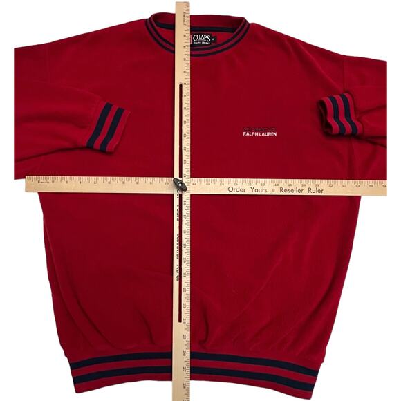 Tommy Hilfiger Red Crewneck Sweater for Men - Picture 8 of 12